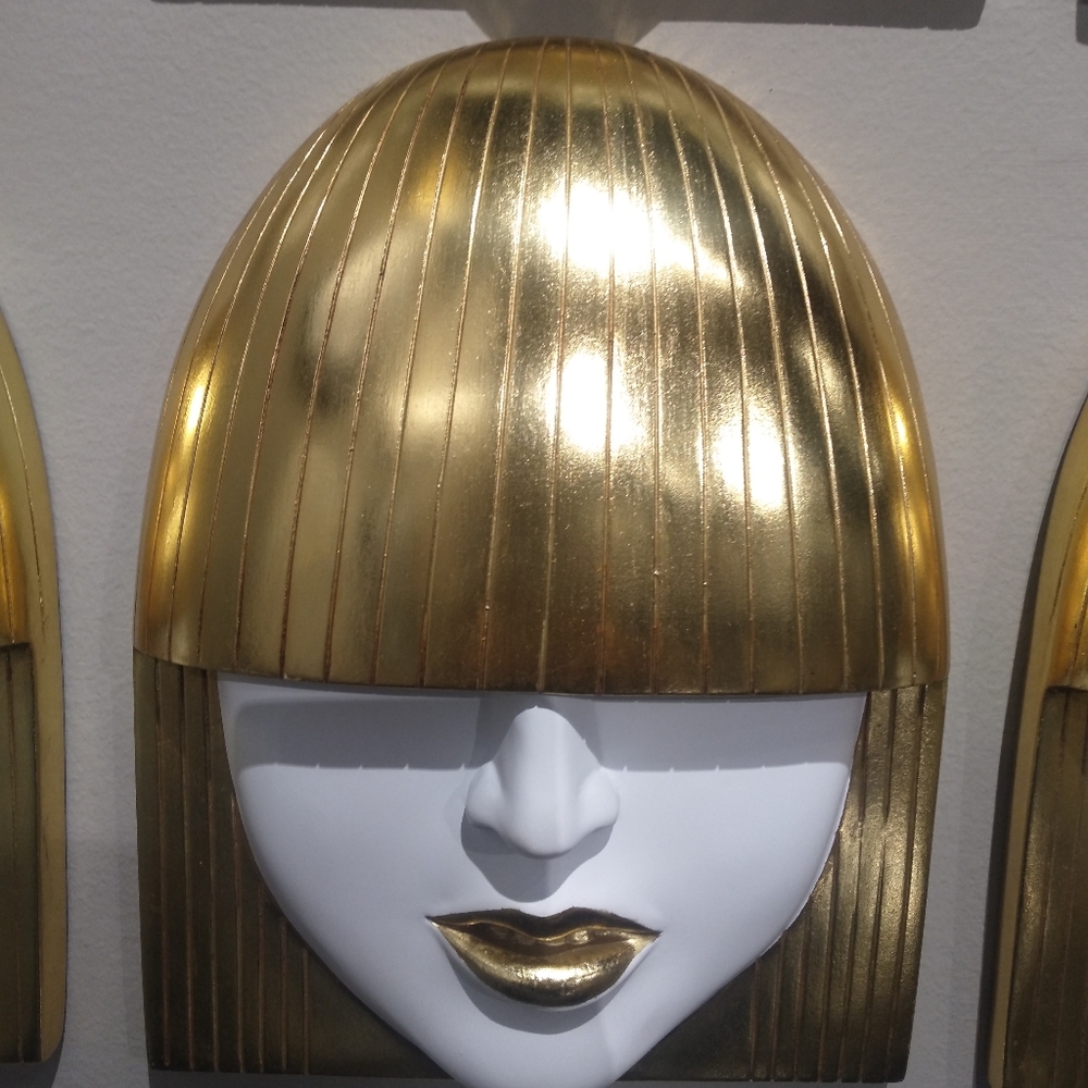 Large wall decor faces